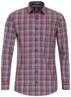 REDMOND Übergrößen Langarmhemd 4 Farben kariert 2XL-6XL Comfort Fit