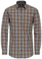 REDMOND Übergrößen Langarmhemd 4 Farben kariert 2XL-6XL Comfort Fit