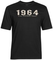 Übergrößen T-Shirt AHORN SPORTSWEAR 12 Farben Vintage Number beige 3XL-10XL
