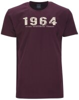 Übergrößen T-Shirt AHORN SPORTSWEAR 12 Farben Vintage Number beige 3XL-10XL