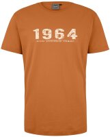 Übergrößen T-Shirt AHORN SPORTSWEAR 12 Farben Vintage Number beige 3XL-10XL