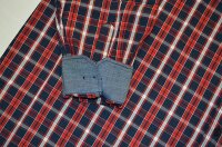 Übergrößen Herrenhemd KAMRO Blau/Rot/Weiß kariert 12XL