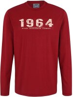 Übergrößen Longshirt AHORN SPORTSWEAR 5 Farben Vintage Number beige 3XL-10XL