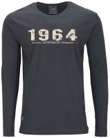 Übergrößen Longshirt AHORN SPORTSWEAR 5 Farben Vintage Number beige 3XL-10XL