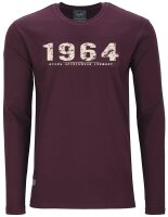 Übergrößen Longshirt AHORN SPORTSWEAR 5 Farben Vintage Number beige 3XL-10XL