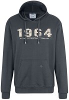 Übergröße Kapuzen-Sweatshirt AHORN SPORTS Vintage Number beige 6 Farben 3XL-10XL
