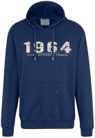 Übergröße Kapuzen-Sweatshirt AHORN SPORTS Vintage Number beige 6 Farben 3XL-10XL