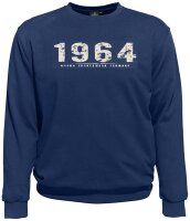 Übergrößen Sweatshirt AHORN SPORTSWEAR Vintage Number beige 3 Farben 3XL-10XL