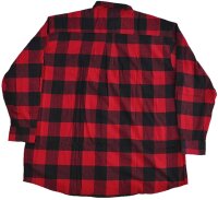KAMRO Übergrößen Flanell-Hemd im Holzfäller Stil Rot/Schwarz kariert 12XL