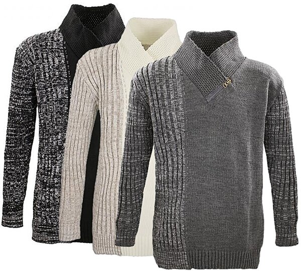 Übergrössen Schicker Strickpullover LAVECCHIA in 3 Farben LV-423