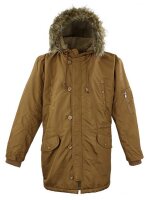 Übergrössen Schicker Winterparka LAVECCHIA in Schwarz oder Camel LV-701