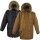 Übergrössen Schicker Winterparka LAVECCHIA in Schwarz oder Camel LV-701