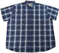 KAMRO Übergrößen Kurzarm-Herrenhemd...