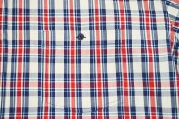 KAMRO Übergrößen Kurzarm-Herrenhemd Rot/Blau/Beige kariert Download 10XL