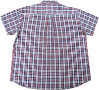 KAMRO Übergrößen Kurzarm-Herrenhemd Rot/Blau/Beige kariert Download 10XL