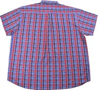 KAMRO Übergrößen Kurzarm-Herrenhemd Rot/Blau/Weiß kariert Download 10XL