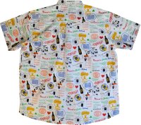 KAMRO Übergrössen Herren-Hawaiihemd weiß/bunt 3XL-14XL
