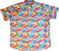 KAMRO Übergrössen florales Herren-Hawaiihemd weiß/bunt 3XL-14XL