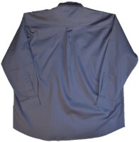 KAMRO Übergrößen Langarm-Herrenhemd Dunkelgrau mit Seidenglanz 3XL-14XL