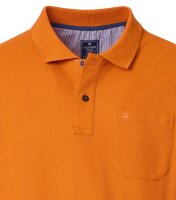 REDMOND Poloshirt Piqué Brusttasche Orange 5XL Regular Fit