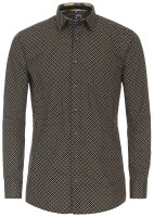 REDMOND Übergrößen Langarmhemd 3 Farben gepunktet 3XL-6XL