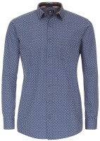 REDMOND Übergrößen Langarmhemd 3 Farben gepunktet 3XL-6XL