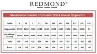 REDMOND Übergrößen Langarmhemd 3 Farben gepunktet 3XL-6XL
