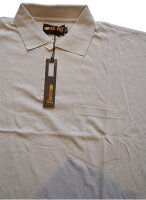 Übergrößen Tolles Basic Poloshirt Piqué DOWNLOAD Hellgrau Brusttasche 10XL