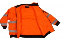 Übergrößen Arbeitsjacke 2 in 1 marc & mark Reflektorstreifen Orange 5XL