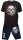 Übergrößen Schicker Jogginganzug HONEYMOON Skull kurz T-Shirt 3XL-15XL