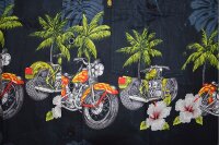 Übergrößen Kurzarm-Herren-Hawaiihemd KAMRO Schwarz/Bunt 3XL-12XL
