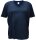 Übergrößen Tolles Basic T-Shirt RAMMBOCK Navy mit Stickerei V-Neck 8XL