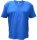Übergrößen Tolles Basic T-Shirt RAMMBOCK Stahlblau mit Stickerei V-Neck 8XL