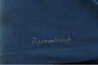 Übergrößen Tolles Basic Poloshirt RAMMBOCK Piqué in Navy mit Stickerei 5XL
