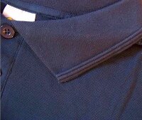 Übergrößen Tolles Basic Poloshirt RAMMBOCK Piqué in Navy mit Stickerei 5XL