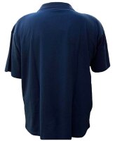Übergrößen Tolles Basic Poloshirt RAMMBOCK Piqué in Navy mit Stickerei 5XL
