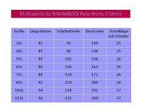 Übergrößen Tolles Basic Poloshirt RAMMBOCK Piqué in Navy mit Stickerei 5XL