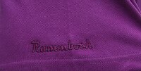 Übergrößen Tolles Basic Poloshirt RAMMBOCK Piqué in Bordeaux mit Stickerei 12XL