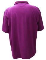 Übergrößen Tolles Basic Poloshirt RAMMBOCK Piqué in Bordeaux mit Stickerei 12XL
