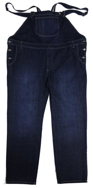 Übergrößen Latz-Jeans mit Dehneinsätzen bequem 3XL-12XL