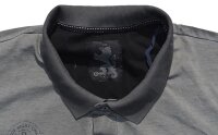 Übergrößen Poloshirt 56/04 DENIM Oil-washed Optik Grau 4XL-6XL