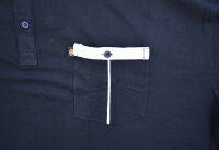 Übergrößen Tolles KAMRO Poloshirt Piqué Schwarz/Weiß mit Brusttasche 10XL