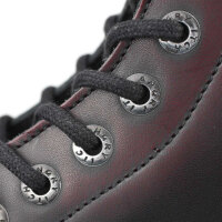ANGRY ITCH-8-Loch Burgundy Red Rub-Off Ranger Lederstiefel Stahlkappe  EU36-48