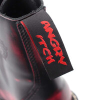 ANGRY ITCH-8-Loch Pink Rub-Off Ranger Armee Leder Stiefel Stahlkappe  EU 36-48