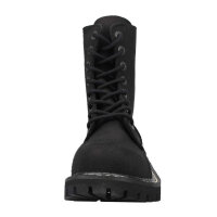 ANGRY ITCH-8-Loch Vintage Schwarz Ranger Armee Leder Stiefel Stahlkappe  EU36-48