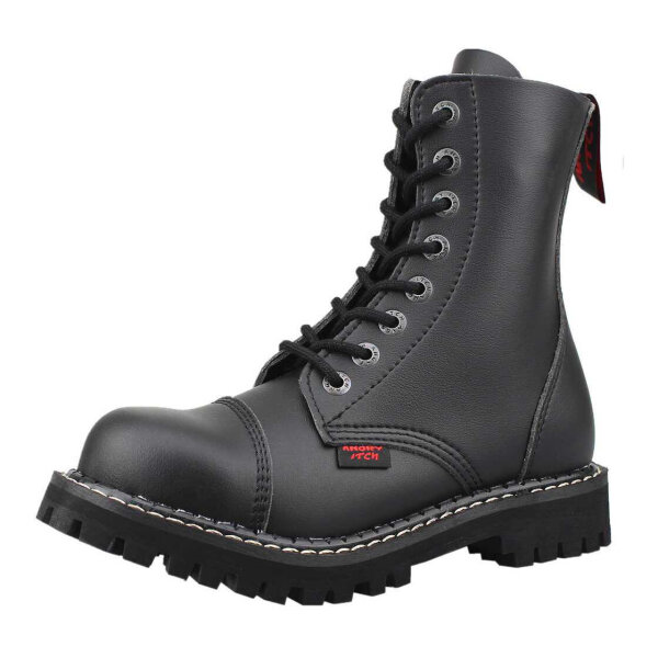 Angry Itch-8-Loch Ranger Armee vegane Stiefel Stahlkappe  EU36-48