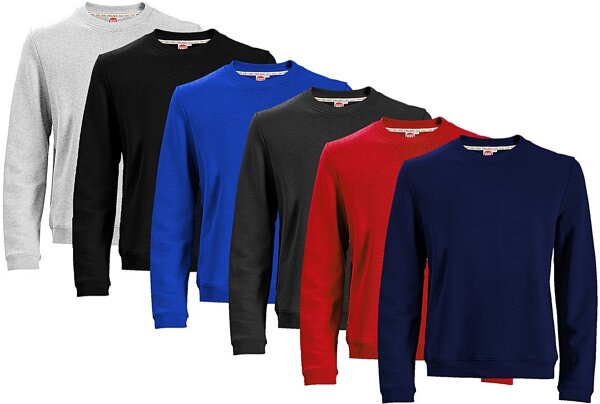 Basic Sweatshirt Honeymoon viele Farben mit Bündchen unten