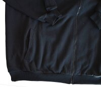Übergrößen Designer Sweatjacke / Sweatblouson Zipper HONEYMOON Schwarz 15XL