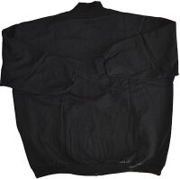 Übergrößen Designer Sweatjacke / Sweatblouson Zipper HONEYMOON Schwarz 15XL