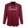 Übergrössen Designer Langarm-Poloshirt LAVECCHIA in Bordeaux LV-703 8XL